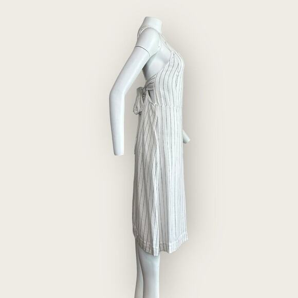 EUC | Avec Les Filles | Striped Midi Dress | White | XL - Picture 6 of 13